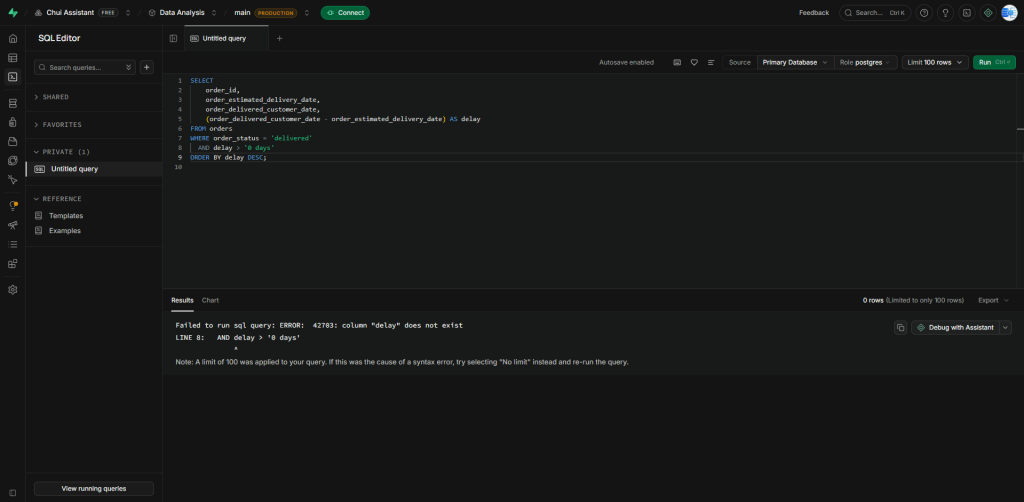 Filtering using the 'delay' alias directly